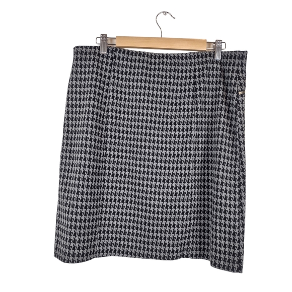 George Women's Hounds Tooth Stretchy and Soft Skirt Size Large (12-14) - Picture 2 of 4